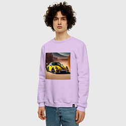 Свитшот хлопковый мужской Porsche 911, цвет: лаванда — фото 2