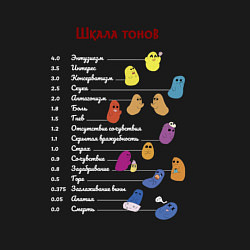 Свитшот хлопковый мужской Шкала тонов черная, цвет: черный — фото 2