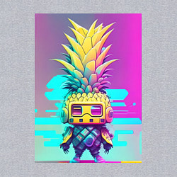 Свитшот хлопковый мужской КиберАнанас, цвет: меланж — фото 2