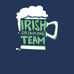 Свитшот хлопковый мужской Пьющая ирландская команда, цвет: тёмно-синий — фото 2