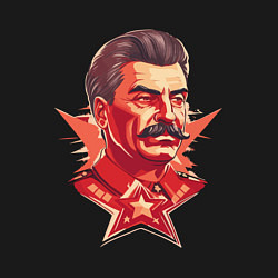 Свитшот хлопковый мужской Граффити Сталин, цвет: черный — фото 2