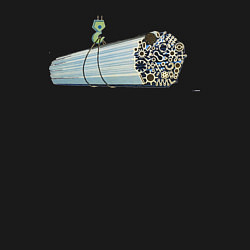 Свитшот хлопковый мужской Металл на крюке, цвет: черный — фото 2