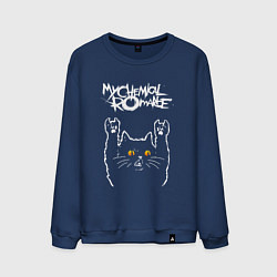 Свитшот хлопковый мужской My Chemical Romance rock cat, цвет: тёмно-синий