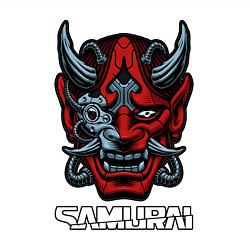 Свитшот хлопковый мужской Samurai mask, цвет: белый — фото 2