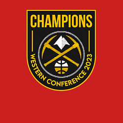 Свитшот хлопковый мужской Denver west 2023, цвет: красный — фото 2