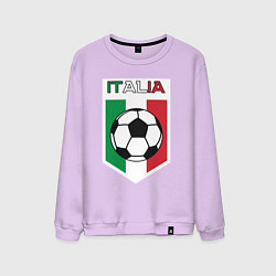 Свитшот хлопковый мужской Футбол Италии, цвет: лаванда