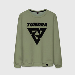 Свитшот хлопковый мужской Tundra esports logo, цвет: авокадо
