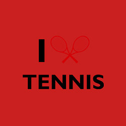 Свитшот хлопковый мужской I Love Tennis, цвет: красный — фото 2