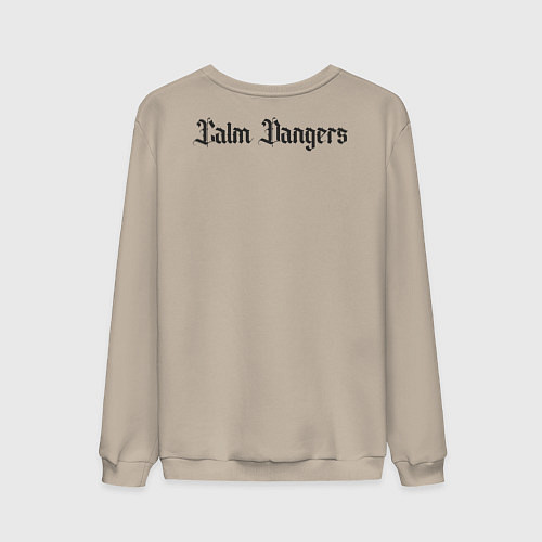 Мужской свитшот Calm dangers black 2 side / Миндальный – фото 2