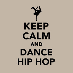 Свитшот хлопковый мужской Keep calm and dance hip hop, цвет: миндальный — фото 2