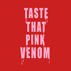 Свитшот хлопковый мужской Tasty that pink venom - blackpink, цвет: красный — фото 2