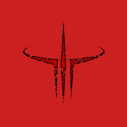 Свитшот хлопковый мужской Quake III logo, цвет: красный — фото 2