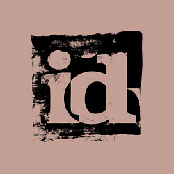 Свитшот хлопковый мужской ID software logo, цвет: пыльно-розовый — фото 2