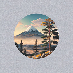 Свитшот хлопковый мужской Природа Японии и Дальнего Востока, цвет: меланж — фото 2