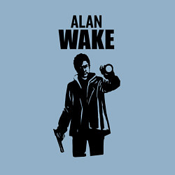 Свитшот хлопковый мужской Алан Вейк с пистолетом, цвет: мягкое небо — фото 2