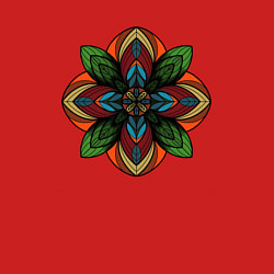 Свитшот хлопковый мужской Traditional flower, цвет: красный — фото 2