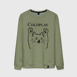 Мужской свитшот Coldplay - rock cat