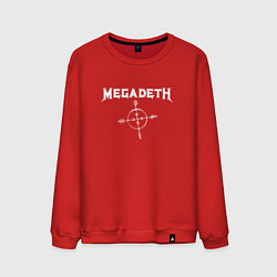 Свитшот хлопковый мужской Megadeth: Cryptic Writings, цвет: красный