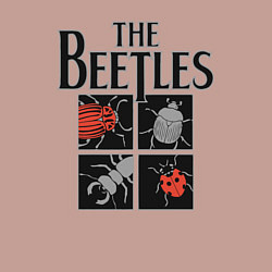 Свитшот хлопковый мужской Beetles, цвет: пыльно-розовый — фото 2