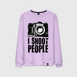 Свитшот хлопковый мужской Shoot photographer, цвет: лаванда