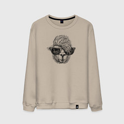 Мужской свитшот Альпака в темных очках