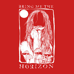 Свитшот хлопковый мужской Bring Me the Horizon girl, цвет: красный — фото 2