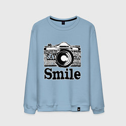 Мужской свитшот Smile camera