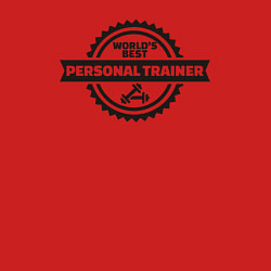 Свитшот хлопковый мужской Лучший личный тренер, цвет: красный — фото 2