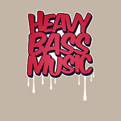 Свитшот хлопковый мужской Heavy bass music, цвет: миндальный — фото 2