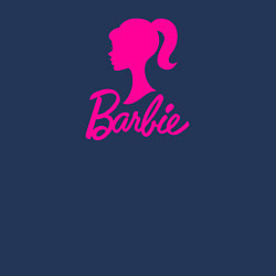 Свитшот хлопковый мужской Розовый логотип Барби, цвет: тёмно-синий — фото 2