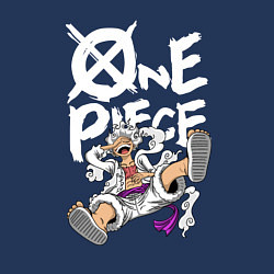 Свитшот хлопковый мужской One piece - Луффи гир 5, цвет: тёмно-синий — фото 2