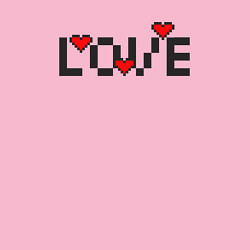 Свитшот хлопковый мужской MoMo - 8bit Love, цвет: светло-розовый — фото 2