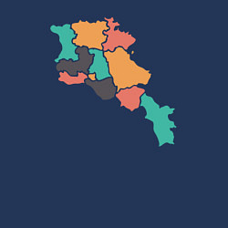 Свитшот хлопковый мужской Области Армении, цвет: тёмно-синий — фото 2