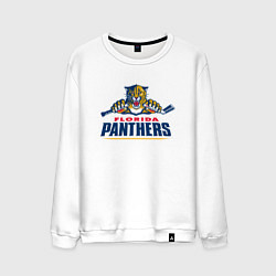 Свитшот хлопковый мужской Florida panthers - hockey team, цвет: белый
