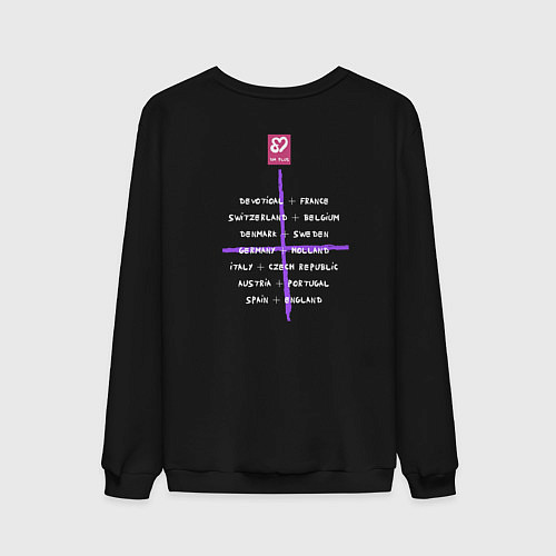 Мужской свитшот Depeche Mode - Devotional Tour Retro 01 / Черный – фото 2