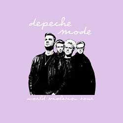 Свитшот хлопковый мужской Depeche Mode - World Violation Tour, цвет: лаванда — фото 2