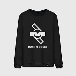 Свитшот хлопковый мужской Depeche Mode Mute Records Logo, цвет: черный