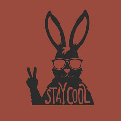 Свитшот хлопковый мужской Stay cool rabbit, цвет: кирпичный — фото 2