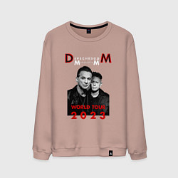 Свитшот хлопковый мужской Depeche Mode - Memento Mori Dave and Martin, цвет: пыльно-розовый