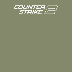 Свитшот хлопковый мужской Counter Strike 2 лого, цвет: авокадо — фото 2