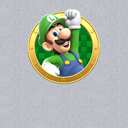 Свитшот хлопковый мужской Луиджи значок, цвет: меланж — фото 2