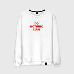 Свитшот хлопковый мужской Do nothing club, цвет: белый