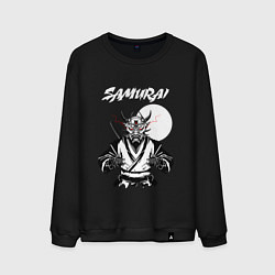 Свитшот хлопковый мужской Самурай киг, цвет: черный
