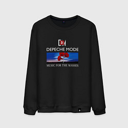 Свитшот хлопковый мужской Depeche Mode - Music for the Masses logo, цвет: черный