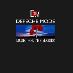 Свитшот хлопковый мужской Depeche Mode - Music for the Masses logo, цвет: черный — фото 2