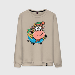 Мужской свитшот Милая корова