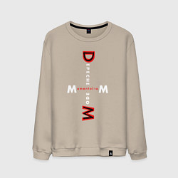 Свитшот хлопковый мужской Depeche Mode - Memento Mori MM, цвет: миндальный