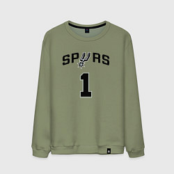 Свитшот хлопковый мужской Форма Виктор Вембаньяма, цвет: авокадо