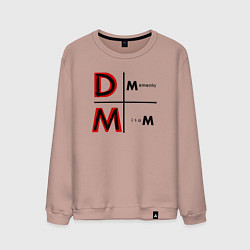 Свитшот хлопковый мужской Depeche Mode - Memento Mori Logo, цвет: пыльно-розовый