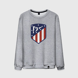 Свитшот хлопковый мужской Atletico Madrid FC, цвет: меланж